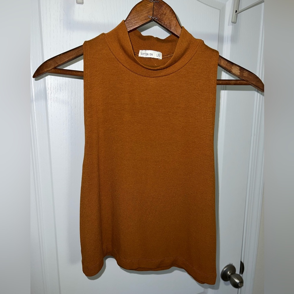 Mock Neck Crop Tank